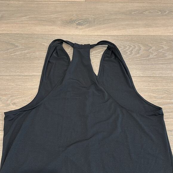 LUCY Black Flow Yoga Mesh Polyester V Neck High Low Tank Top Gym Active Size XS - Picture 6 of 9